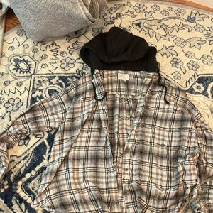 American Eagle Flannel hoodie
